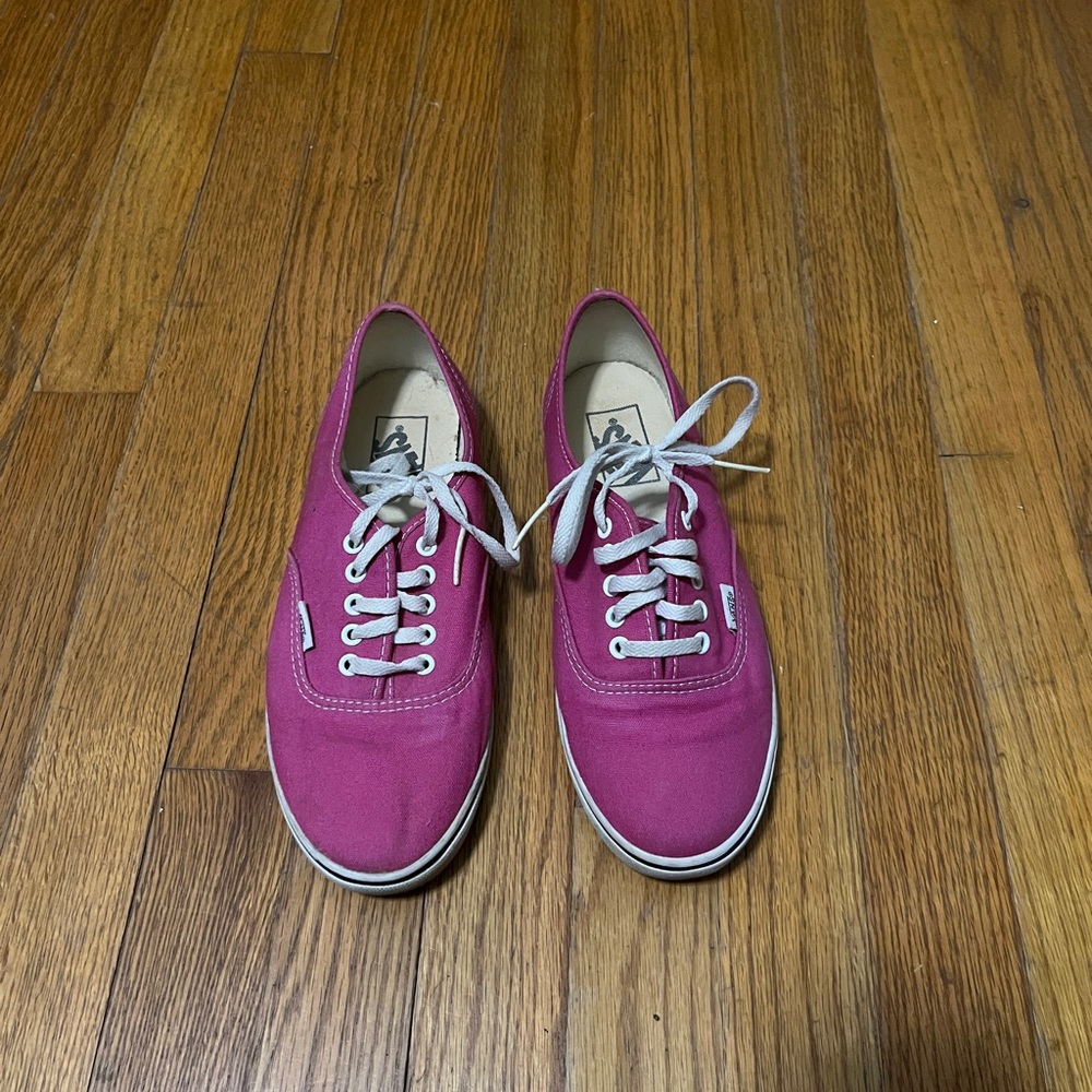 Vans Pink Canvas Sneakers